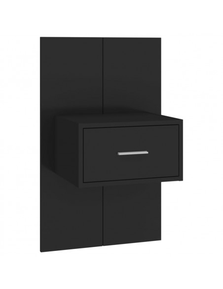 Comodino a Parete Nero
