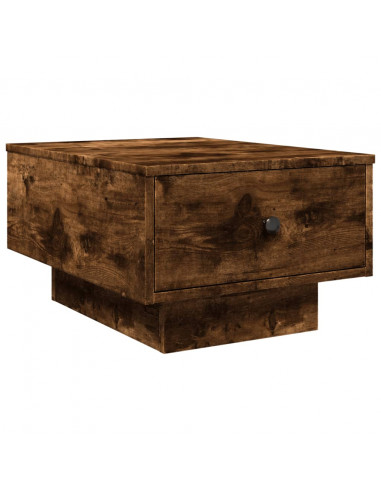 Tavolino da Salotto Rovere Fumo 60x45x31 cm Legno Multistrato