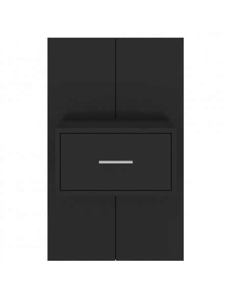 Comodino a Parete Nero