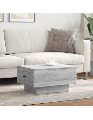 Tavolino Salotto Grigio Sonoma 60x45x31 cm Legno Multistrato