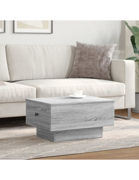 Tavolino Salotto Grigio Sonoma 60x45x31 cm Legno Multistrato