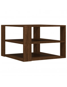 Tavolino Salotto Rovere Marrone 59,5x59,5x40 Legno Multistrato 2