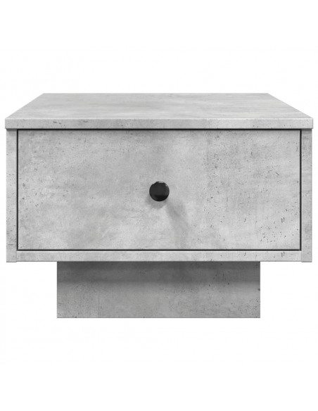 Tavolino da Salotto Grigio Cemento 60x45x31cm Legno Multistrato