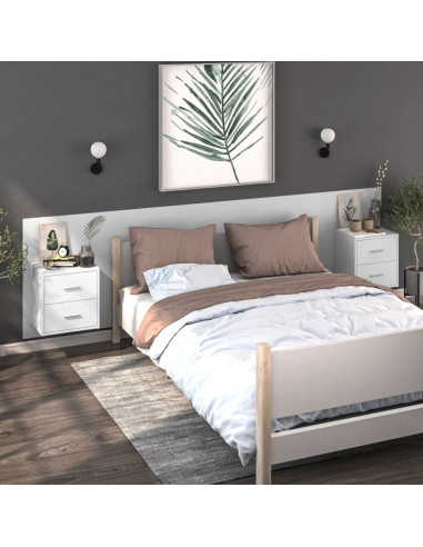 Comodino a Parete Bianco