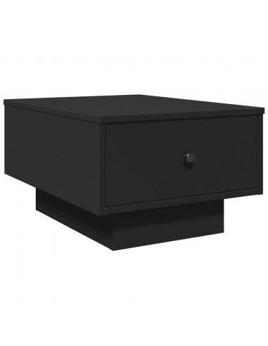 Tavolino da Salotto Nero 60x45x31 cm in Legno Multistrato
