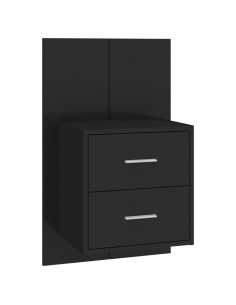 Comodino a Parete Nero 2