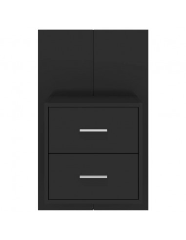 Comodino a Parete Nero