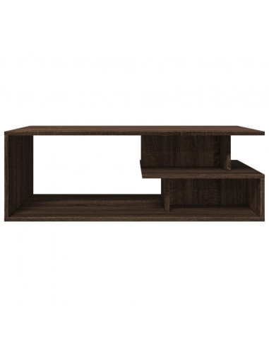 Tavolino Salotto Rovere Marrone 102x55x35 cm Legno Multistrato