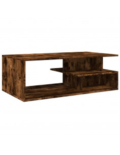 Tavolino da Salotto Rovere Fumo 102x55x35 cm Legno Multistrato 2