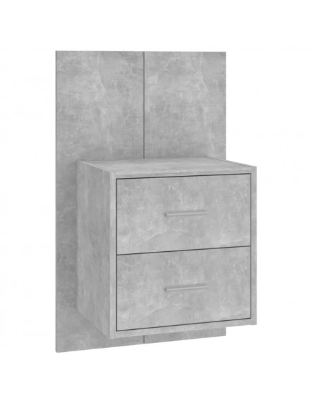 Comodino a Muro Grigio Cemento