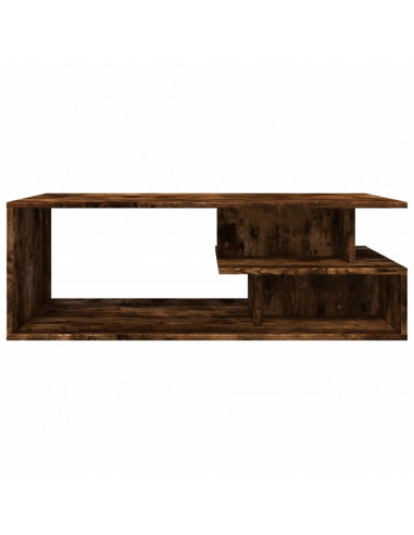 Tavolino da Salotto Rovere Fumo 102x55x35 cm Legno Multistrato