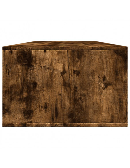 Tavolino da Salotto Rovere Fumo 102x55x35 cm Legno Multistrato