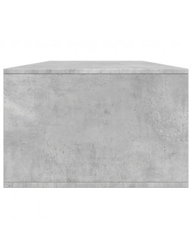 Tavolino Salotto Grigio Cemento 102x55x35 cm Legno Multistrato