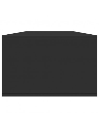 Tavolino da Salotto Nero 102x55x35 cm in Legno Multistrato