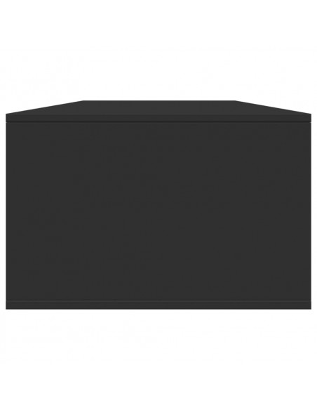 Tavolino da Salotto Nero 102x55x35 cm in Legno Multistrato