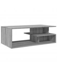 Tavolino da Salotto Grigio Sonoma 102x55x35cm Legno Multistrato 2