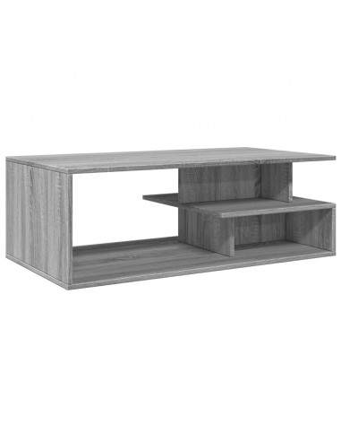 Tavolino da Salotto Grigio Sonoma 102x55x35cm Legno Multistrato