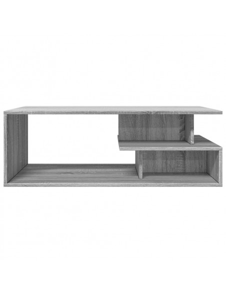 Tavolino da Salotto Grigio Sonoma 102x55x35cm Legno Multistrato