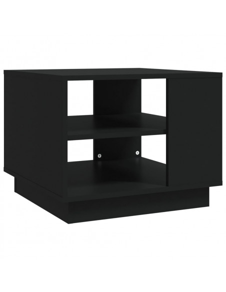 Tavolino da Salotto Nero 55x55x43 cm in Truciolato