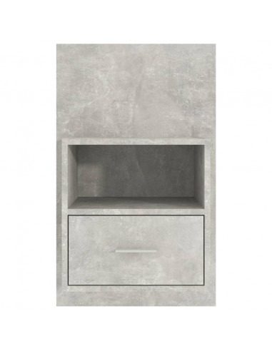 Comodino a Muro Grigio Cemento