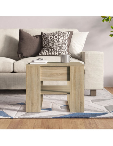 Tavolino Salotto Rovere Sonoma 55,5x55x45 cm Legno Multistrato