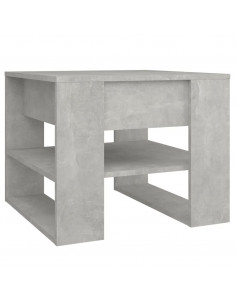 Tavolino Salotto Grigio Cemento 55,5x55x45 cm Legno Multistrato 2