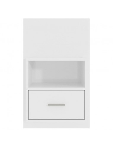 Comodino a Muro Bianco Lucido