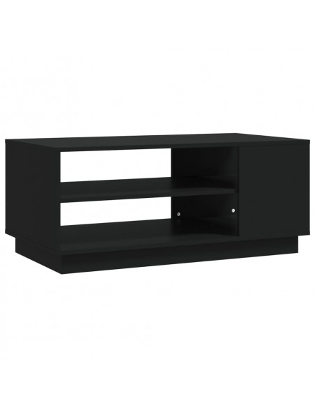 Tavolino da Salotto Nero 102x55x43 cm in Truciolato