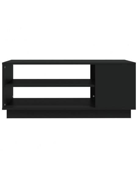 Tavolino da Salotto Nero 102x55x43 cm in Truciolato