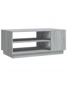 Tavolino da Salotto Grigio Sonoma 102x55x43 cm in Truciolato 2