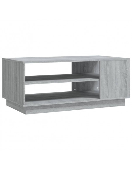 Tavolino da Salotto Grigio Sonoma 102x55x43 cm in Truciolato