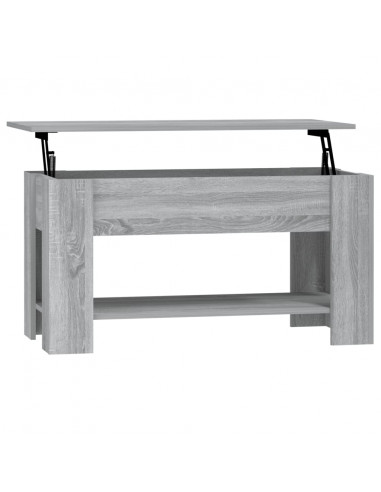 Tavolino da Salotto Grigio Sonoma 101x49x52cm Legno Multistrato