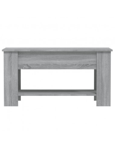 Tavolino da Salotto Grigio Sonoma 101x49x52cm Legno Multistrato