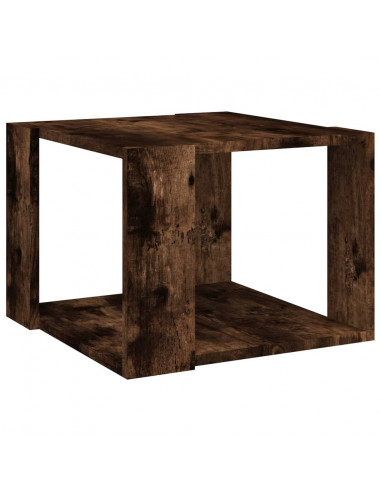 Tavolino da Salotto Rovere Fumo 40x40x43cm Legno Ingegnerizzato