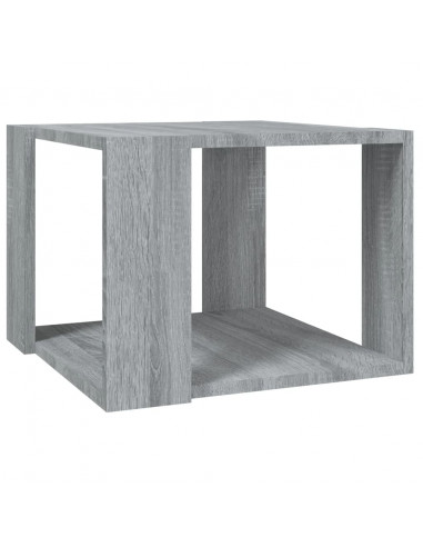 Tavolino Salotto Grigio Sonoma 40x40x30cm Legno Ingegnerizzato