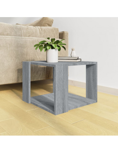 Tavolino Salotto Grigio Sonoma 40x40x30cm Legno Ingegnerizzato