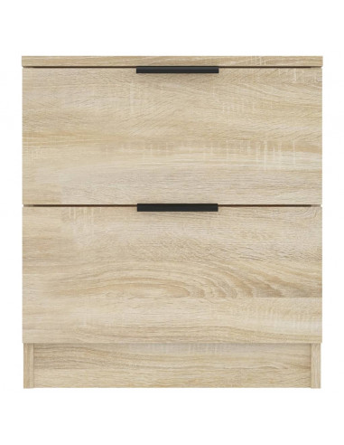 Comodini 2 pz Rovere Sonoma in Legno Multistrato