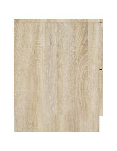 Comodini 2 pz Rovere Sonoma in Legno Multistrato