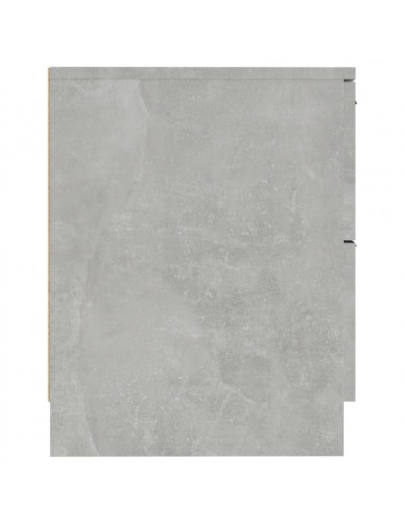 Comodini 2pz Grigio Cemento in Legno Multistrato
