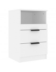 Comodino a Muro Bianco in Legno Multistrato 2