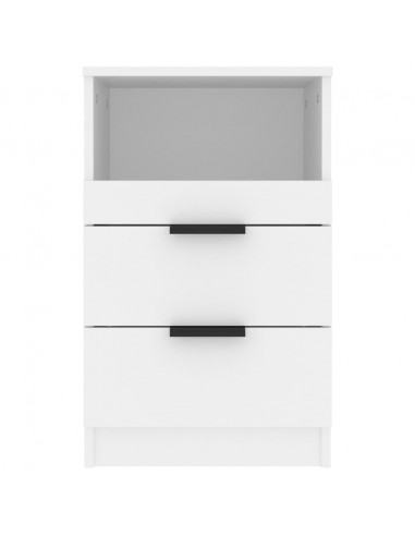 Comodino a Muro Bianco in Legno Multistrato