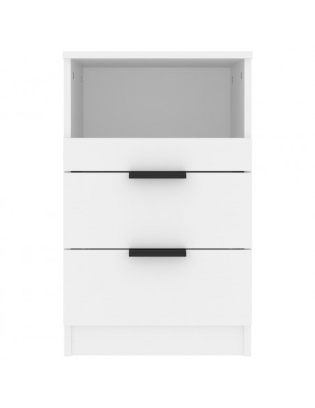 Comodino a Muro Bianco in Legno Multistrato