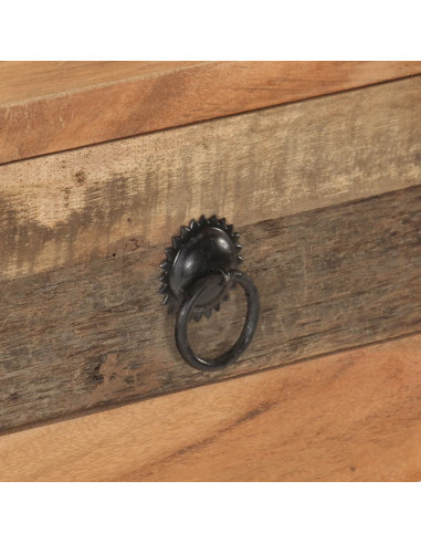 Tavolo Consolle 90,5x30x75cm in Legno di Acacia e di Recupero