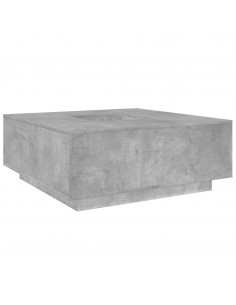 Tavolino Salotto Grigio Cemento 100x100x40 cm Legno Multistrato 2