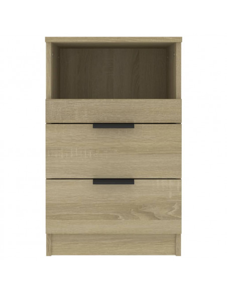 Comodino Rovere Sonoma in Legno Multistrato