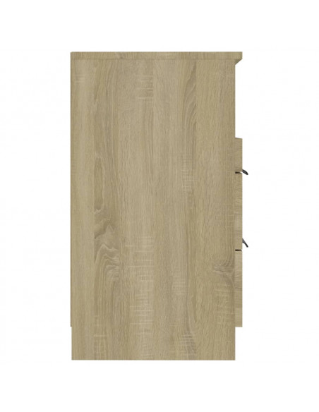 Comodino Rovere Sonoma in Legno Multistrato