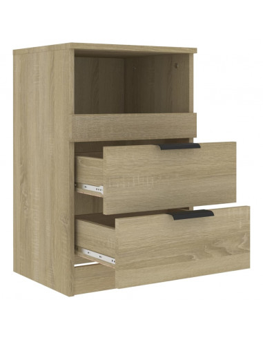 Comodino Rovere Sonoma in Legno Multistrato