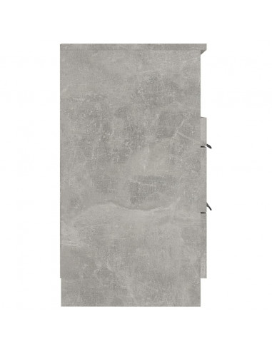 Comodini 2 pz Grigio Cemento in Legno Multistrato