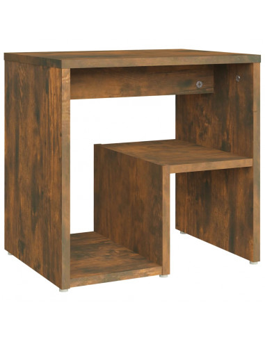 Comodino Rovere Fumo 40x30x40 cm in Legno Multistrato
