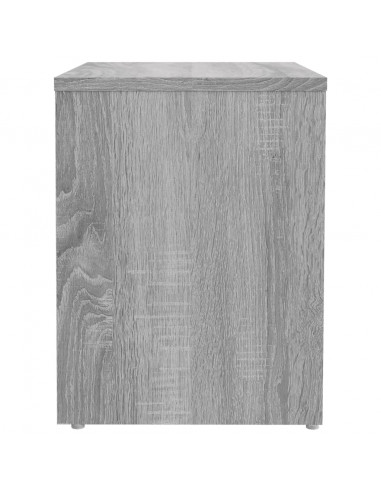 Comodini Grigio Sonoma 2 pz 40x30x40 cm in Legno Multistrato